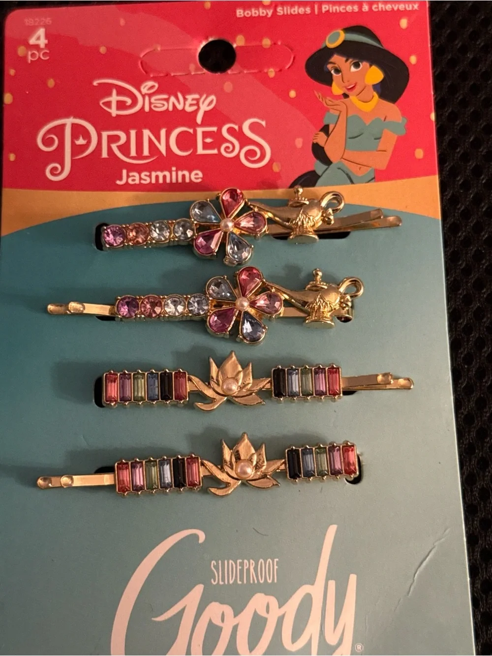 Disney Princess Jasmine Multicolor‎ Gem Bobby Pin Set - Goody